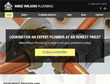 Tablet Screenshot of mikewilsonplumbing.com